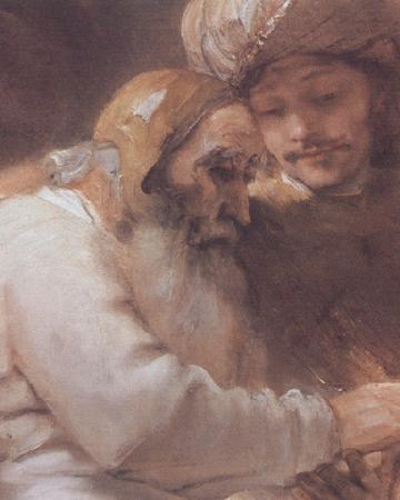 REMBRANDT Harmenszoon van Rijn Facob blessing the Sons of Foseph (mk33) oil painting image